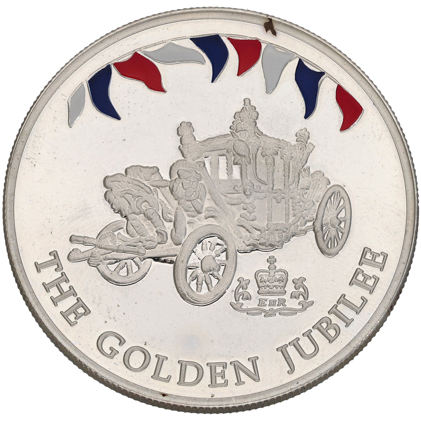 Sterling Silver The Golden Jubilee 50 Pence Coin 2002