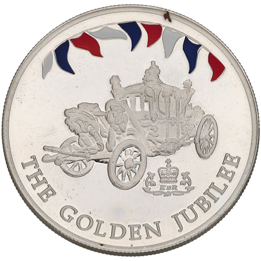 Sterling Silver The Golden Jubilee 50 Pence Coin 2002