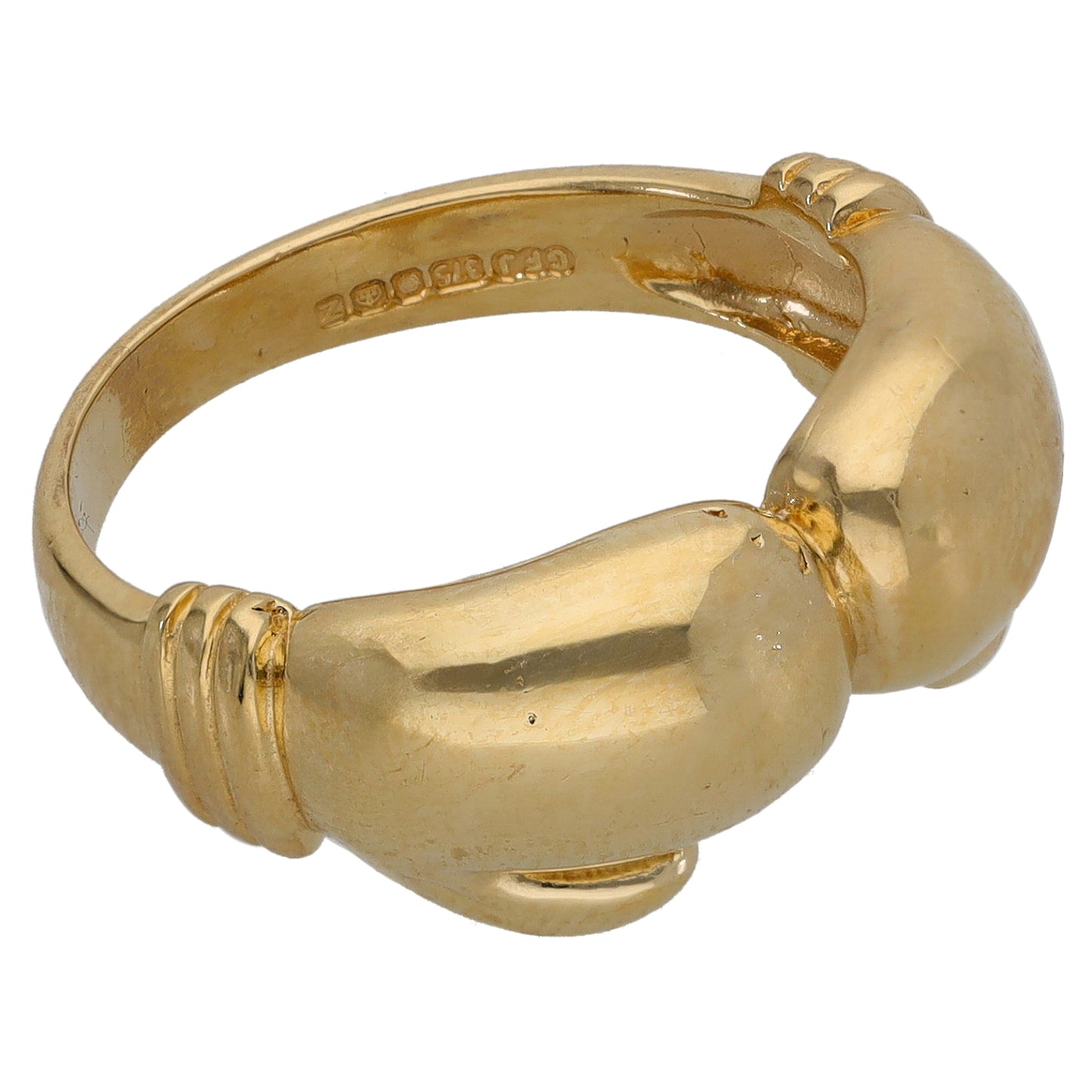 9ct Gold Boxing Glove Ring Size O