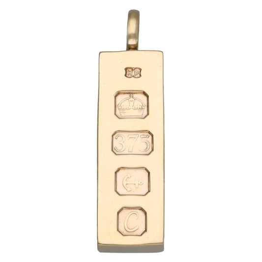 9ct Gold Ingot Pendant
