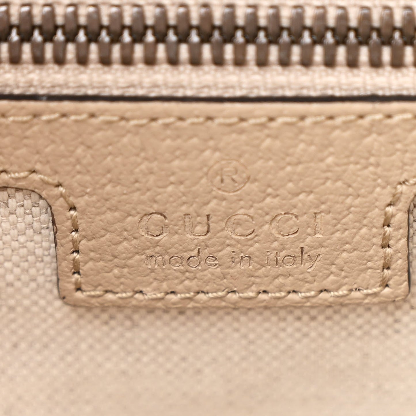 Gucci Interlocking G Backpack GG Supreme Monogram Coated Canvas Bag - Beige