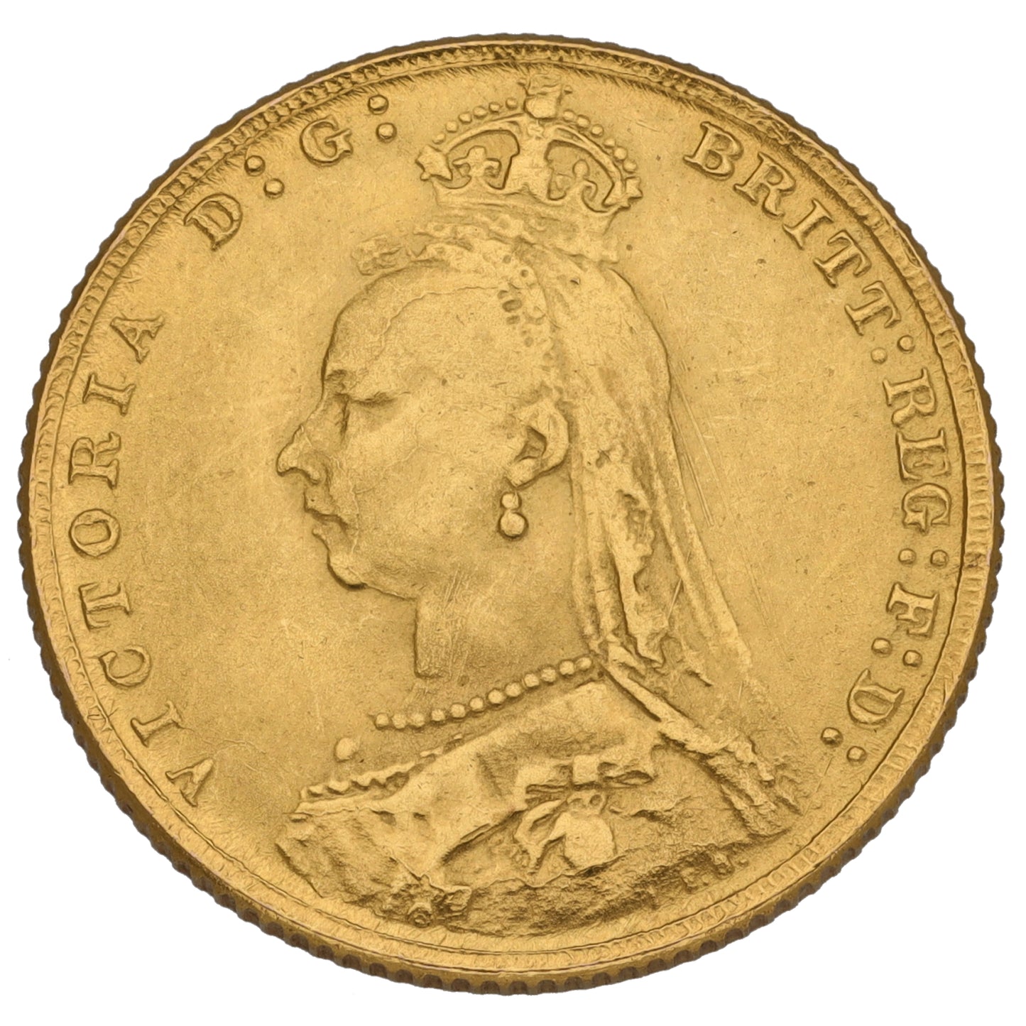 22ct Gold Queen Victoria Full Sovereign Coin 1887