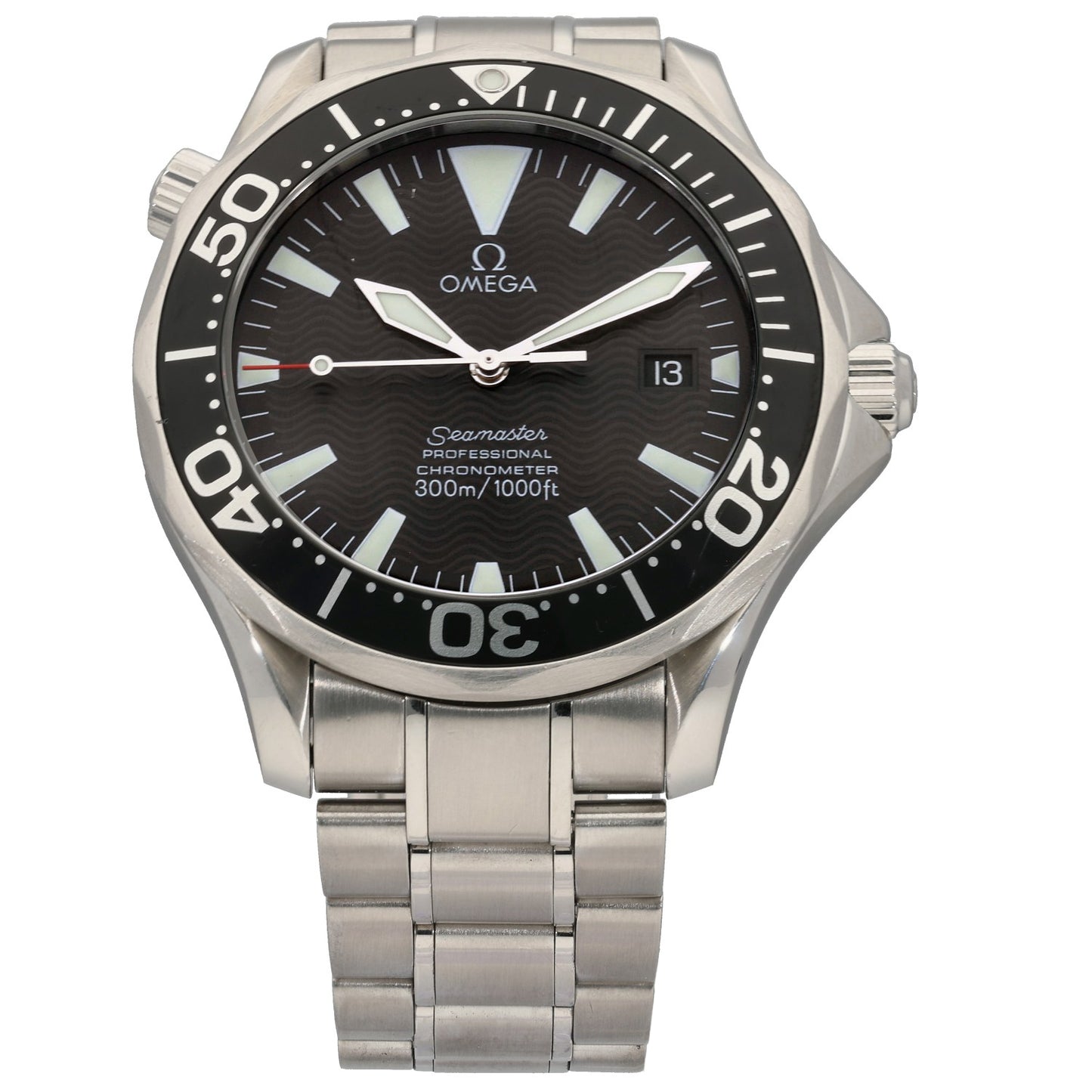 Omega Seamaster 2254.50.00, Black Dial, Stainless Steel, Front Image