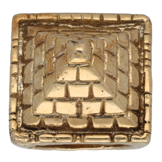 9ct Gold Pyramid Ring Size X