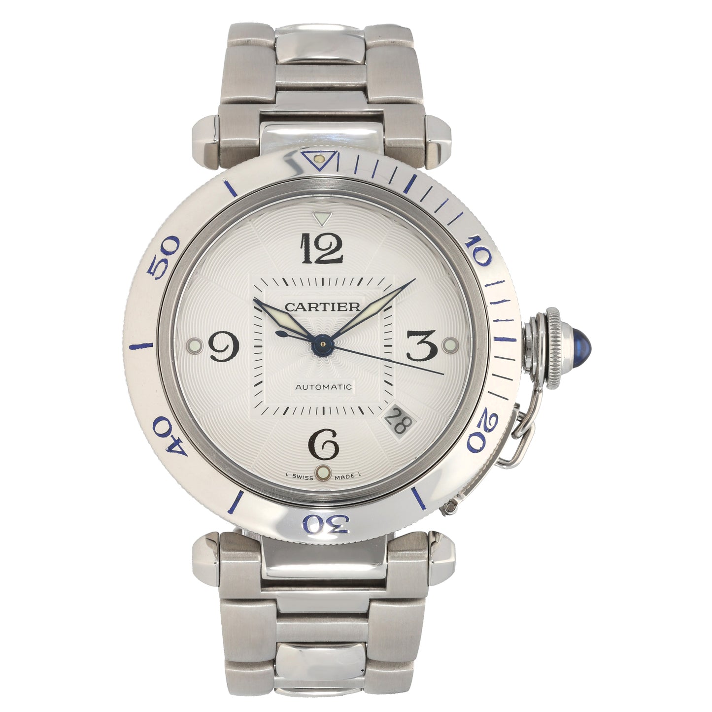 Cartier Pasha 2378 38mm Stainless Steel Watch