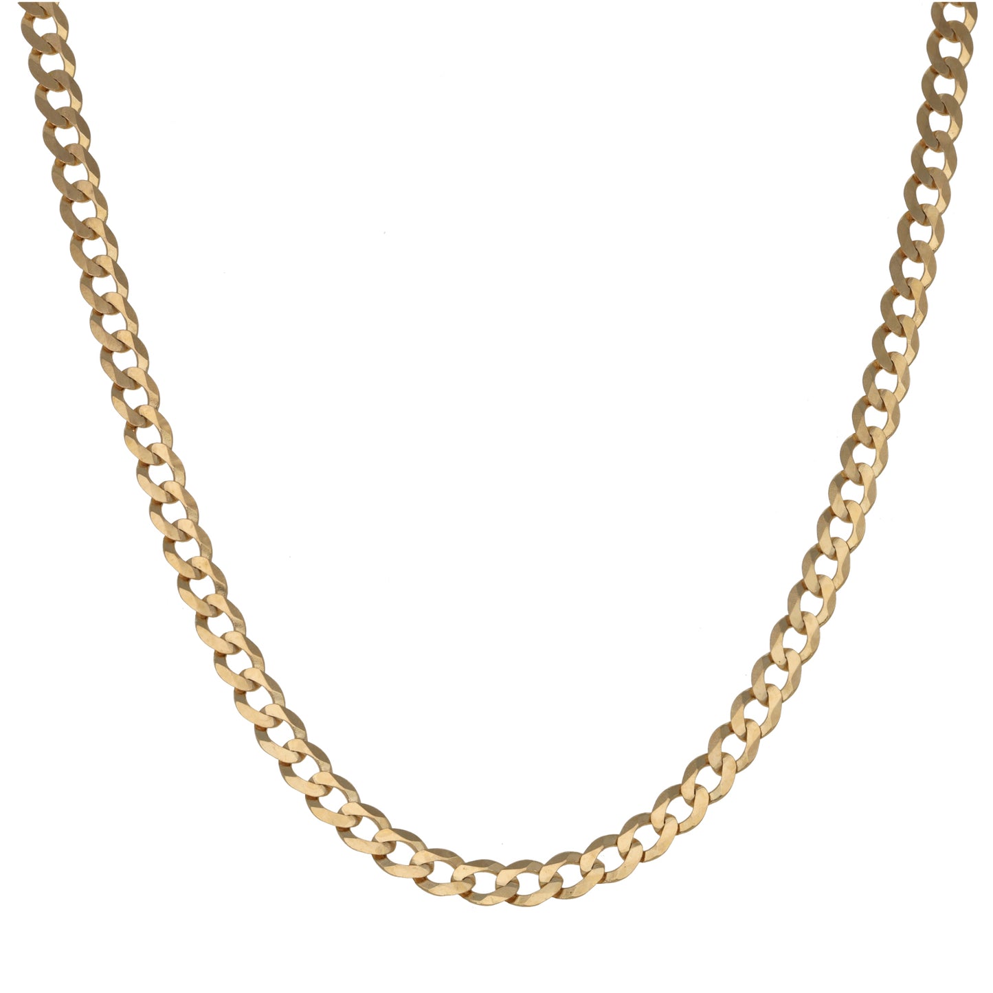 9ct Gold Curb Chain 16"
