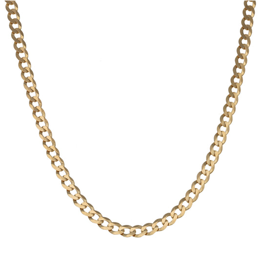 9ct Gold Curb Chain 16"