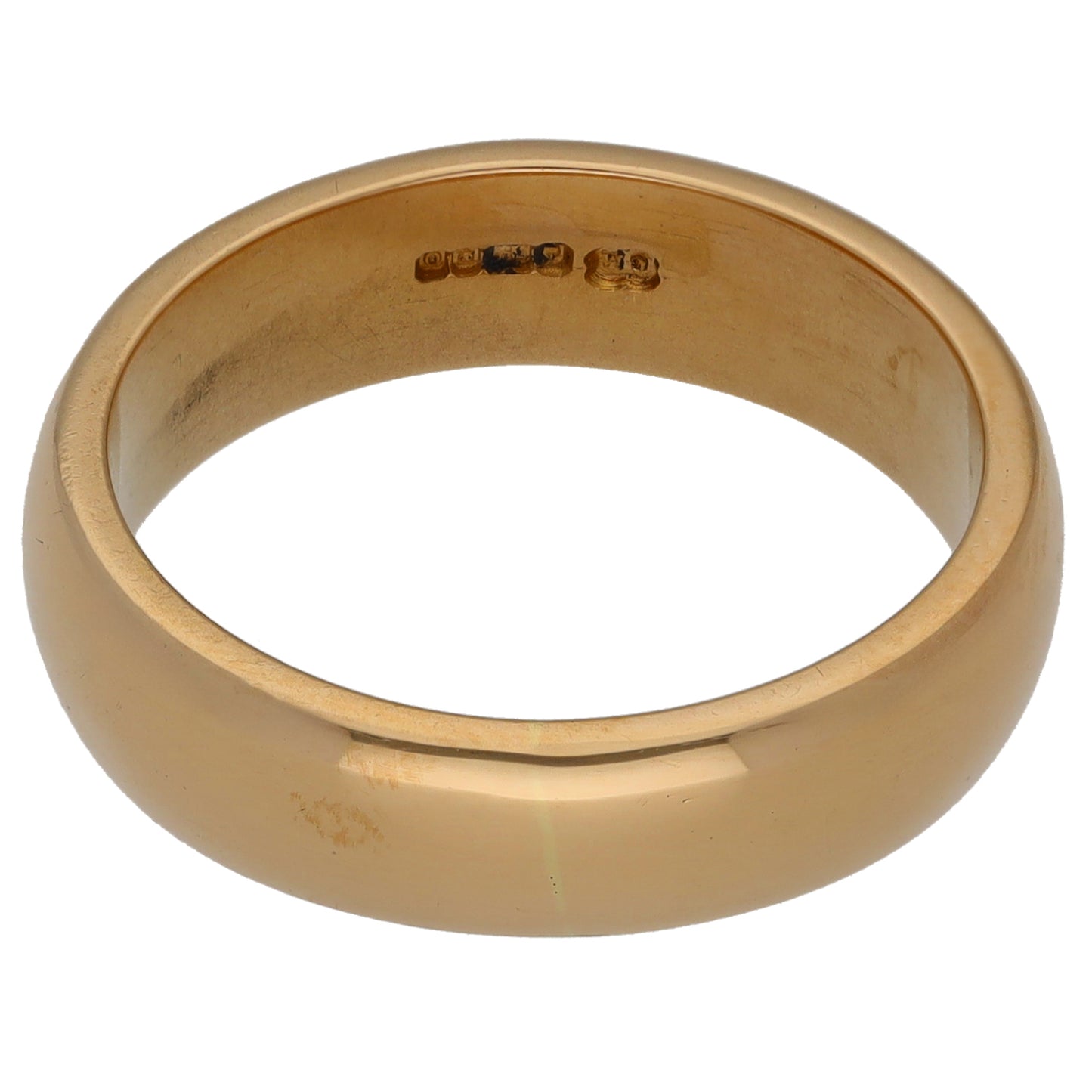 14ct Gold Plain Wedding Ring Size N