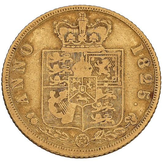 22ct Gold King George IIII Half Sovereign Coin 1825