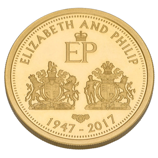 22ct Gold Elizabeth & Phillip Full Sovereign Coin 2017