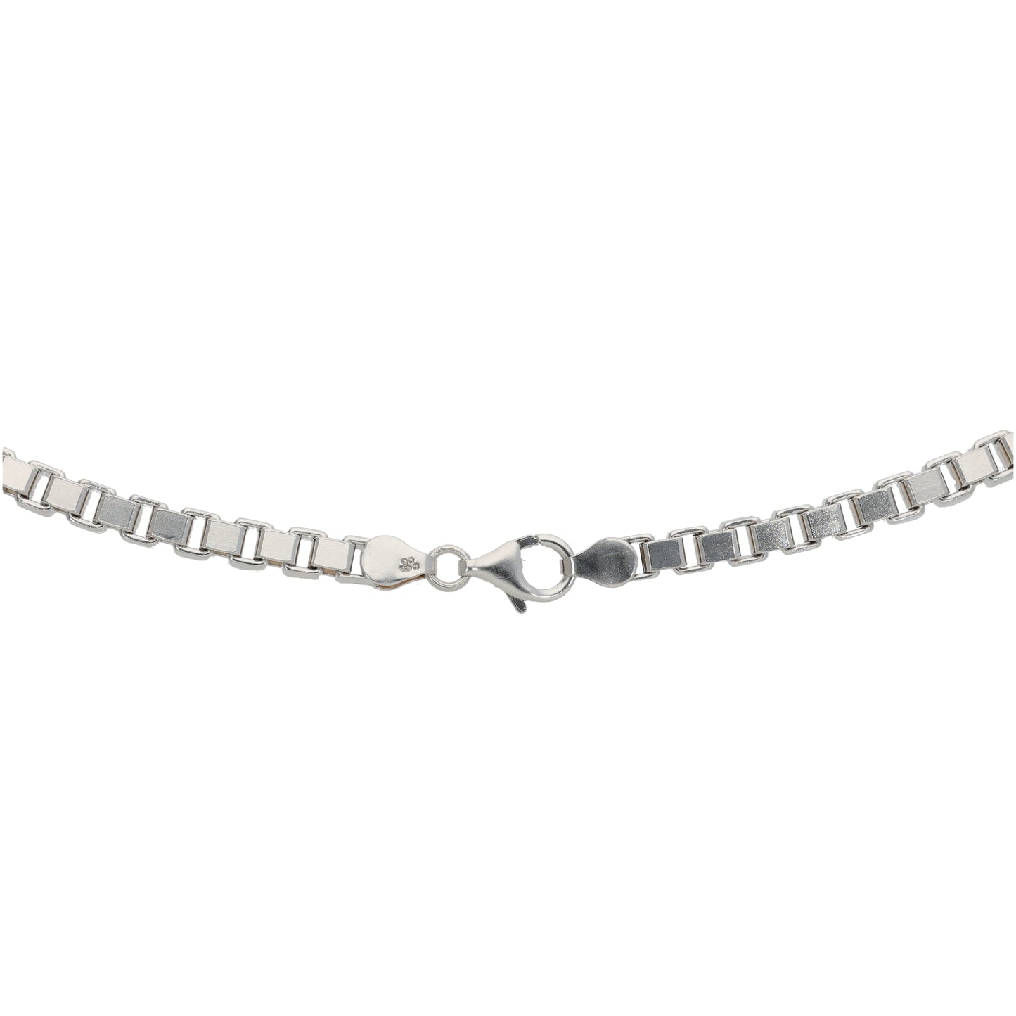 Silver Sterling Box Chain 22"