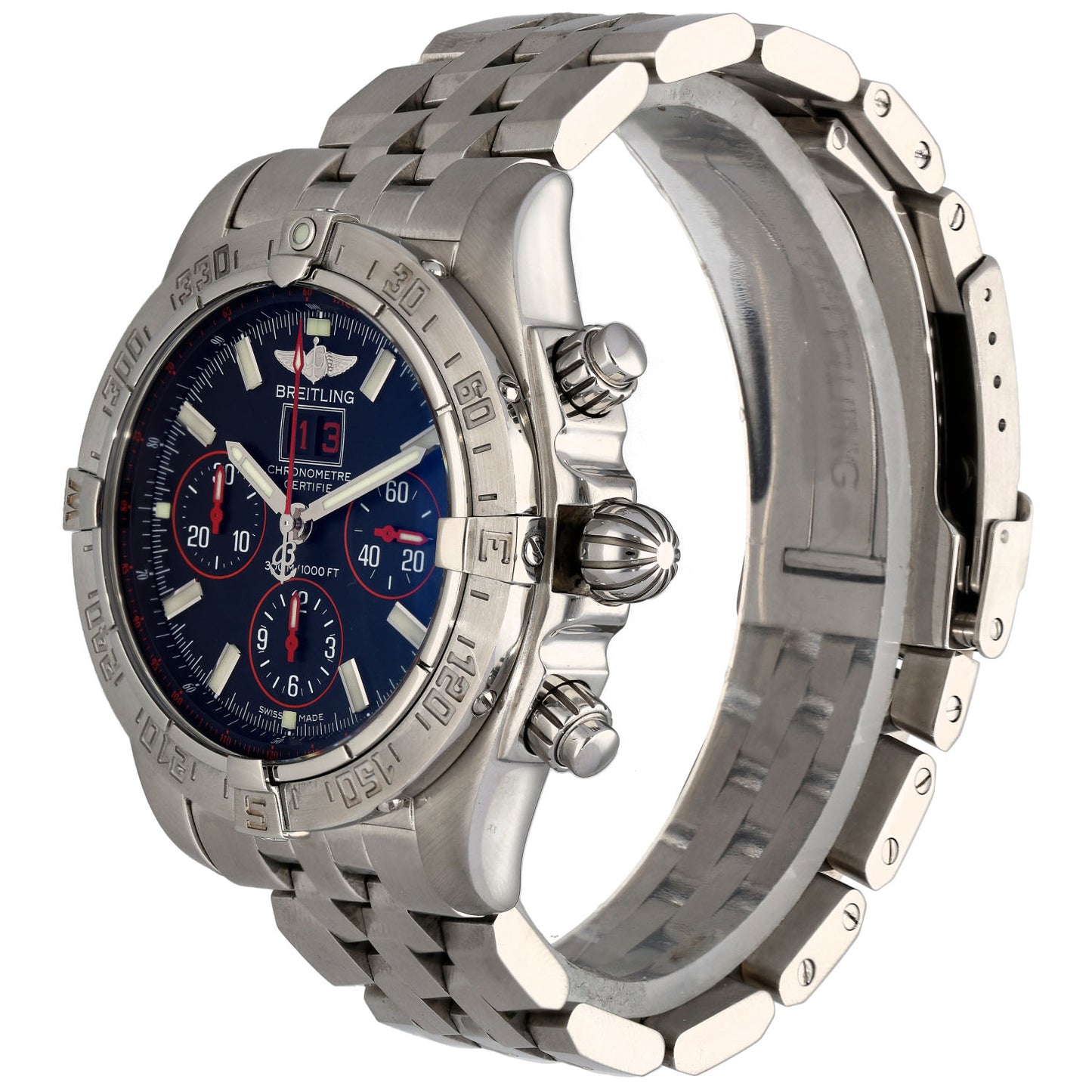 Breitling Blackbird A44359 44mm Stainless Steel Watch