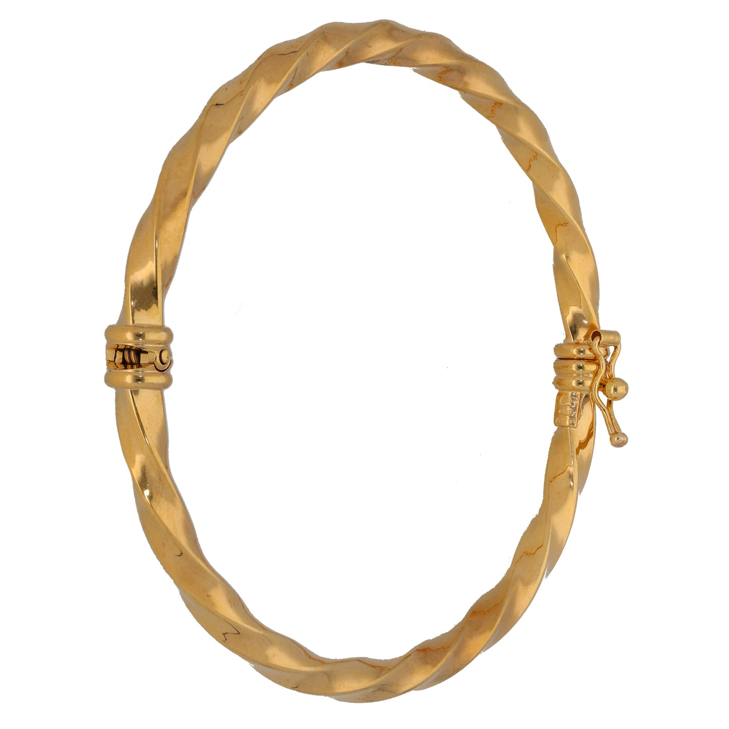 9ct Gold Hinged/Clasp Bangle