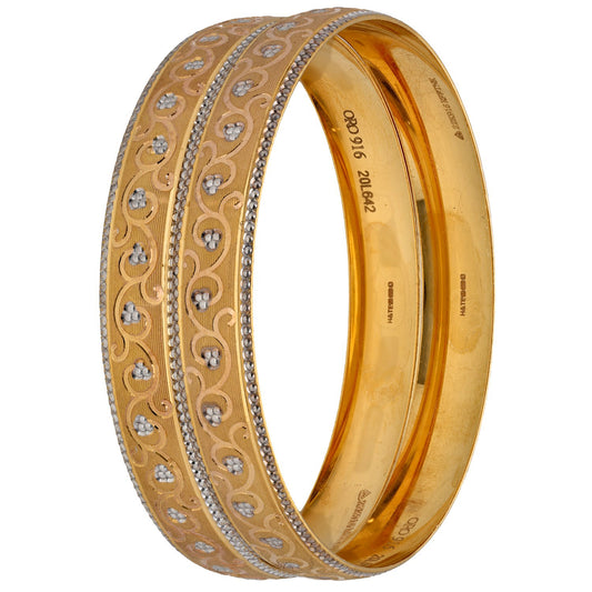 22ct Bicolour Gold Set of Bangles