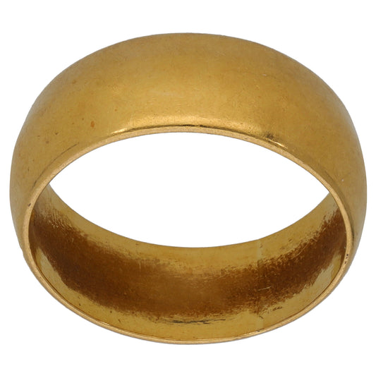 22ct Gold Plain Wedding Ring Size Q
