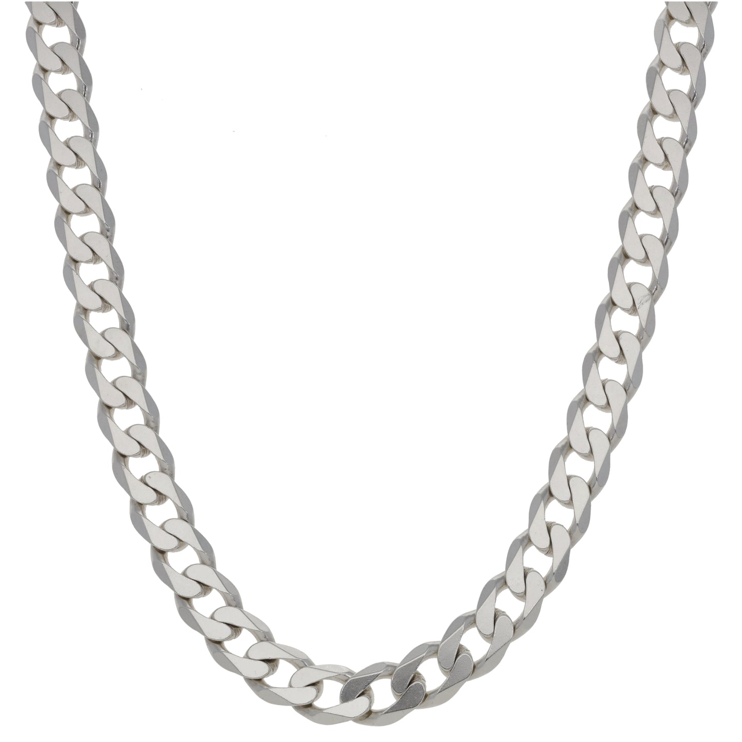 Silver Sterling Curb Chain 22"