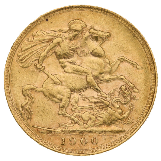 22ct Gold Queen Victoria Full Sovereign Coin 1900