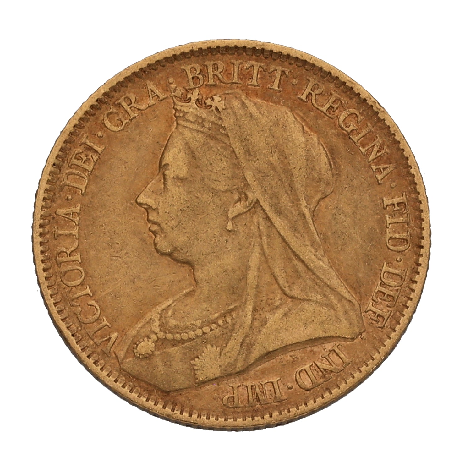 22ct Gold Queen Victoria Half Sovereign Coin 1894