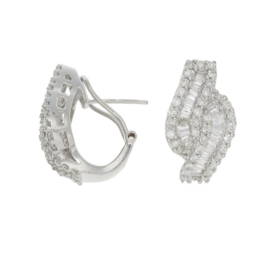 18ct White Gold 1.06ct Diamond Dress/Cocktail Earrings