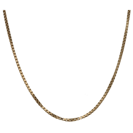 9ct Gold Box Chain 16"