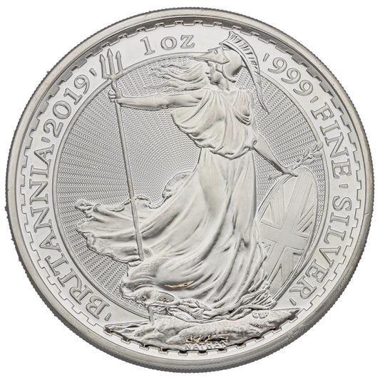 Fine Silver Queen Elizabeth II 1 OZ Britannia Coin 2019