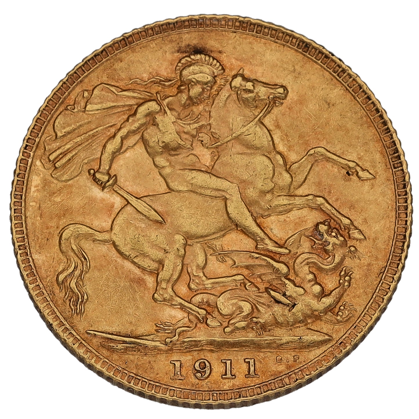 22ct Gold King George V Full Sovereign Coin 1911