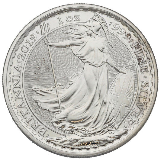 Fine Silver Queen Elizabeth II 1 OZ Britannia Coin 2019