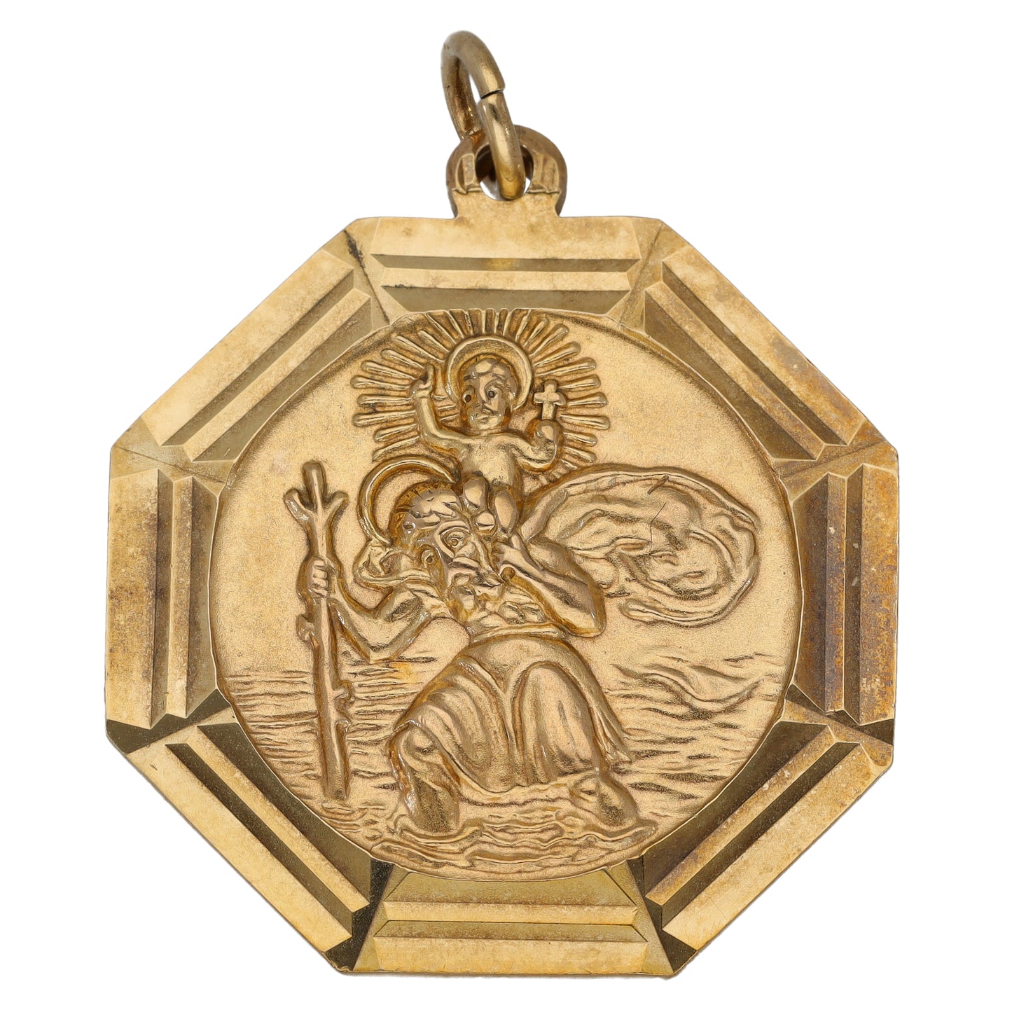 9ct Gold St Christopher Pendant