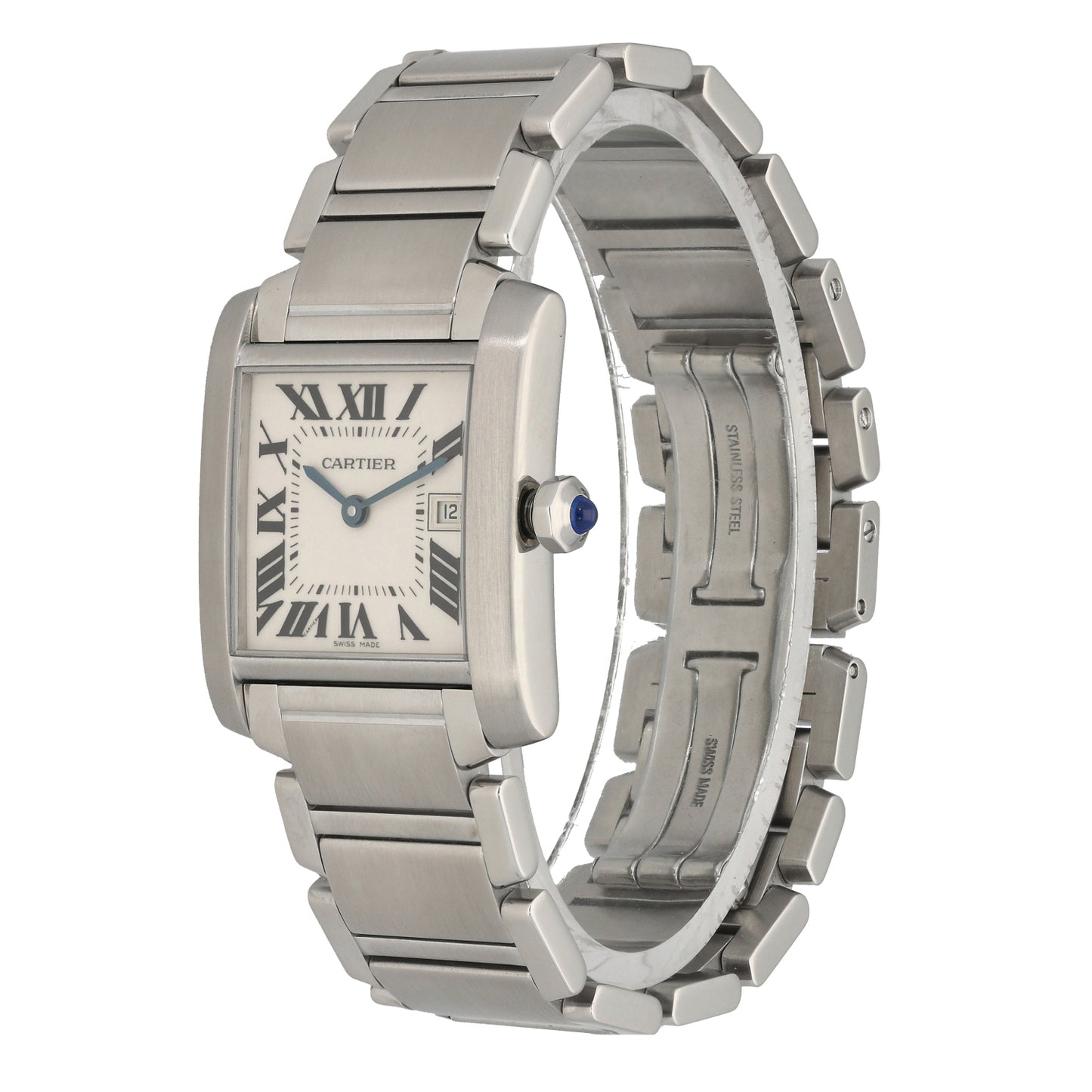Cartier Tank Francaise 2465 24mm Stainless Steel Watch