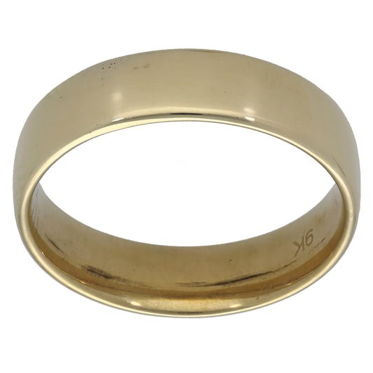 9ct Gold Plain Wedding Ring Size V