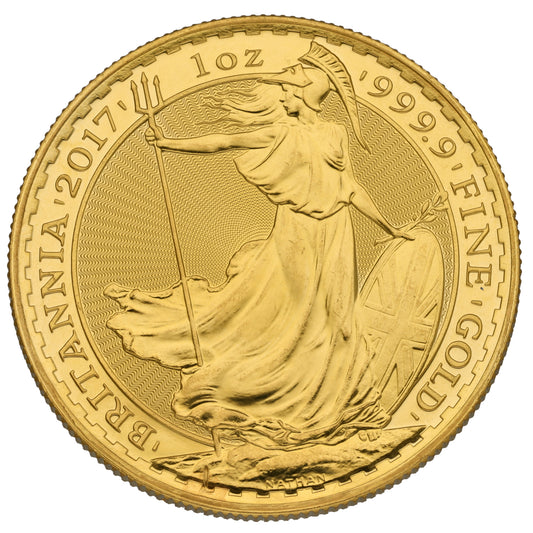 24ct Gold Queen Elizabeth II 1 OZ Britannia Coin 2017