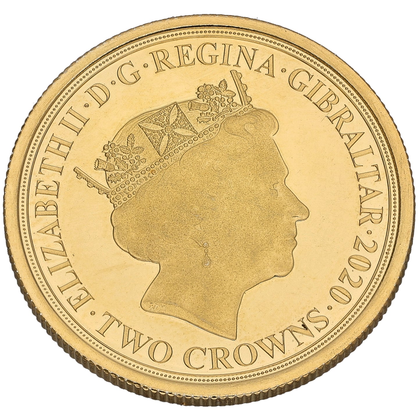 9ct Gold Sir Winston Leonard Spencer Churchill Two Crowns Coin 2020