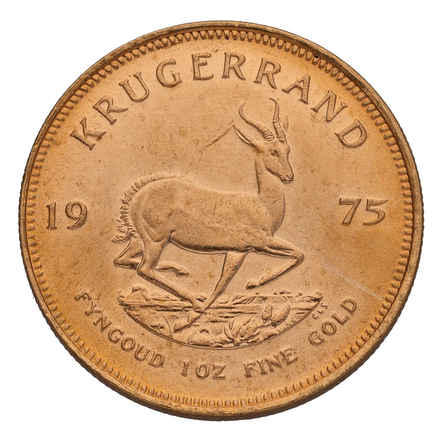 22ct Gold 1 OZ Krugerrand Coin 1975