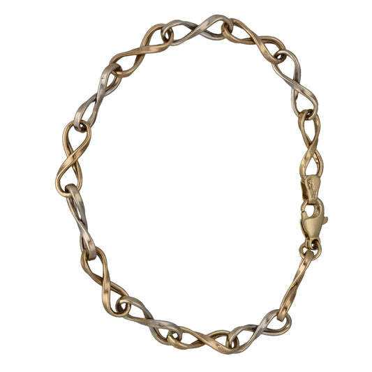 9ct Bi-Colour Gold Fancy Bracelet