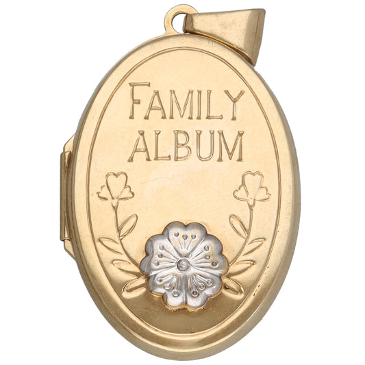 9ct Gold Family Locket Pendant