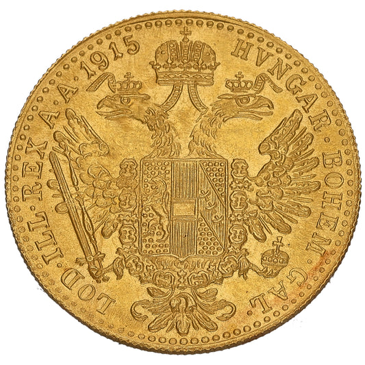 22ct Gold Austrian 1 Ducat Coin 1915