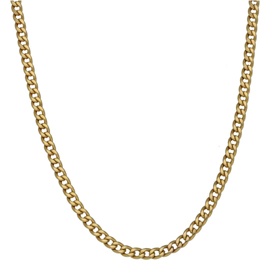 9ct Gold Curb Chain 20"