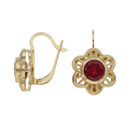 14ct Gold Imitation Gems Dress/Cocktail Earrings