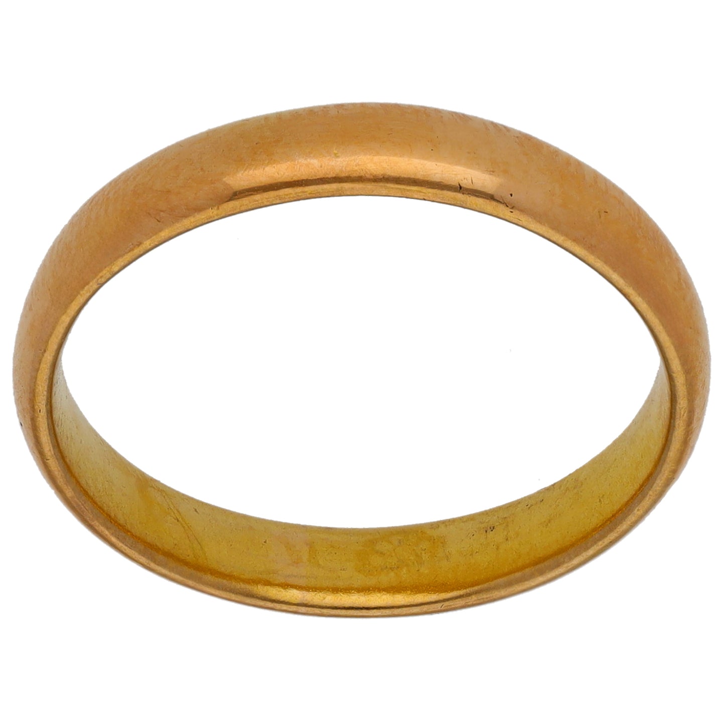 22ct Gold Plain Wedding Ring Size P