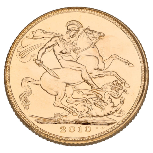 22ct Gold Queen Elizabeth II Full Sovereign Coin 2010