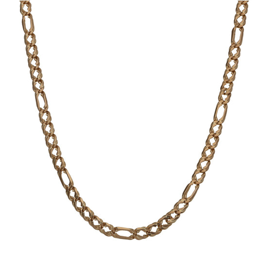 9ct Gold Figaro Chain 15"