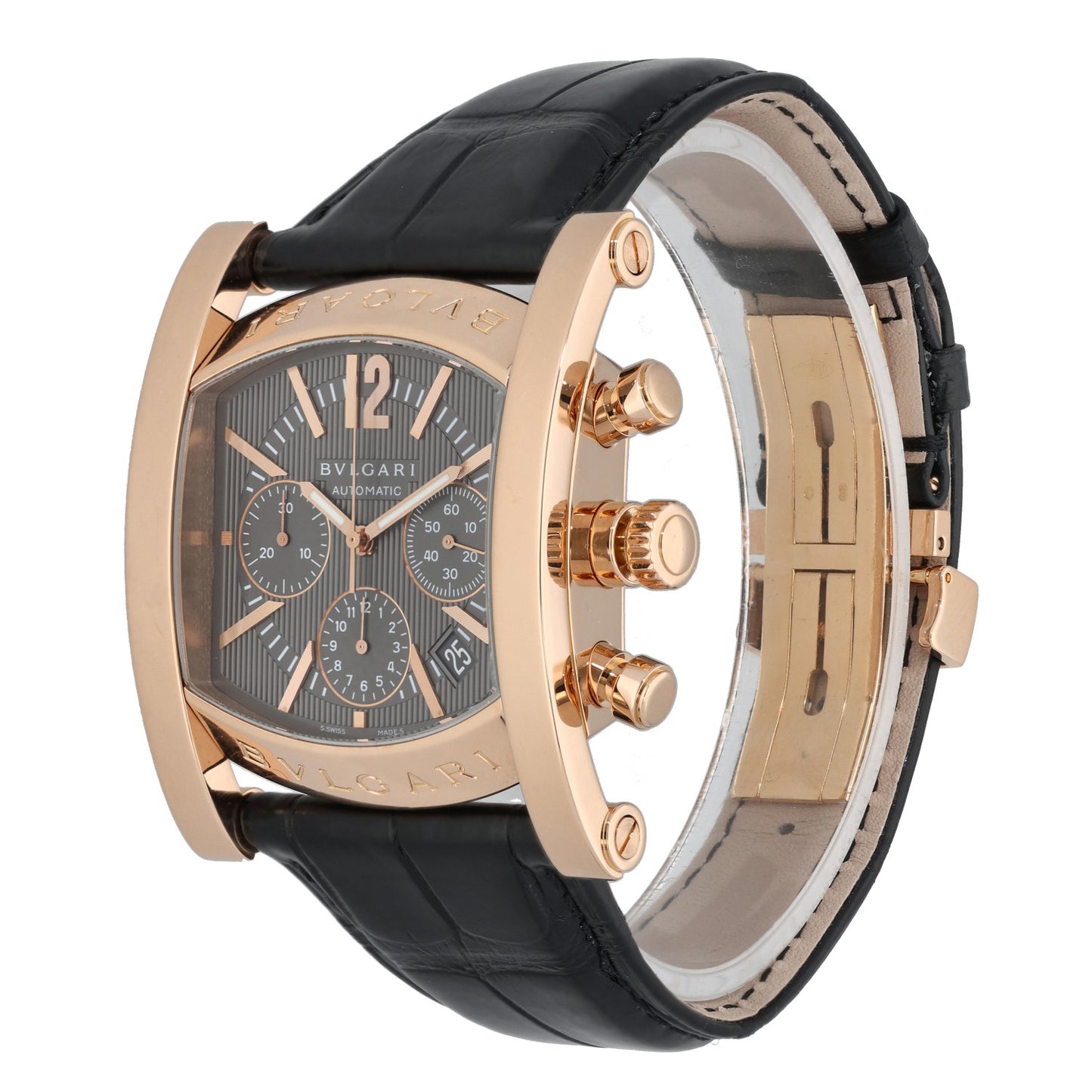Bvlgari Assioma Chronograph AA P 48 G CH 38mm Rose Gold Watch