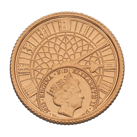 22ct Gold King Charles III Quarter Sovereign Coin 2023