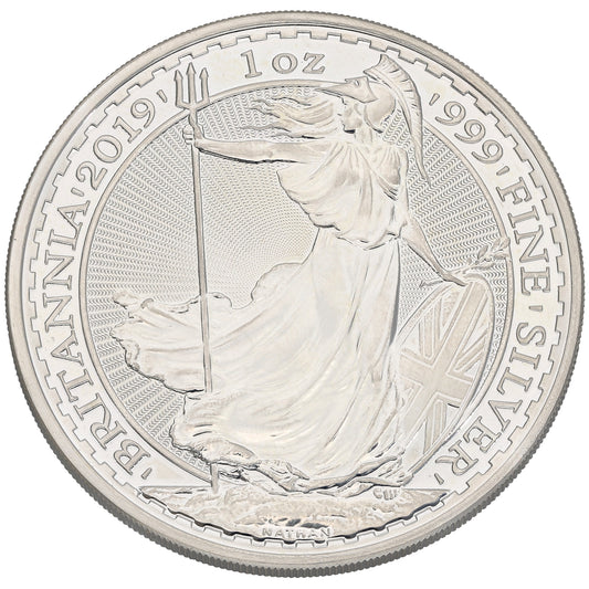 Fine Silver Queen Elizabeth II 1 OZ Britannia Coin 2019