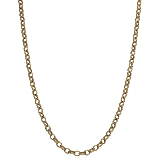 9ct Gold Belcher Chain 22"