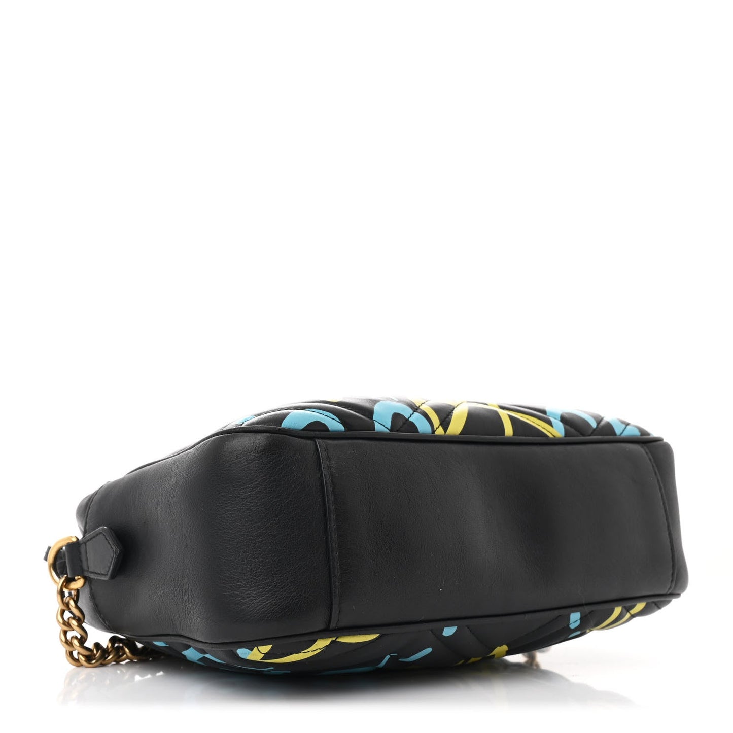 Gucci GG Marmont GucciGhost Calfskin Matelasse Leather Bag - Black