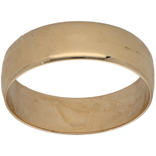 9ct Gold Plain Wedding Ring Size Y