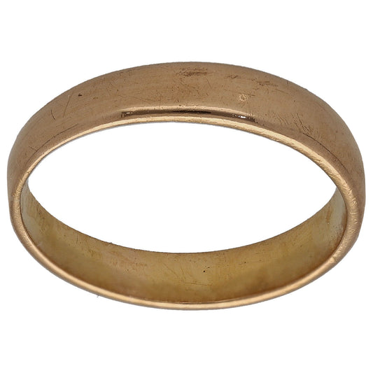 22ct Gold Plain Wedding Ring Size L