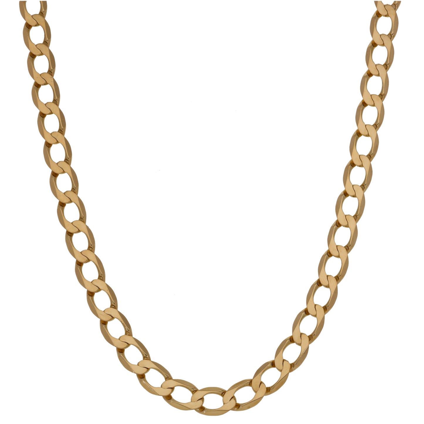 9ct Gold Curb Chain 22"