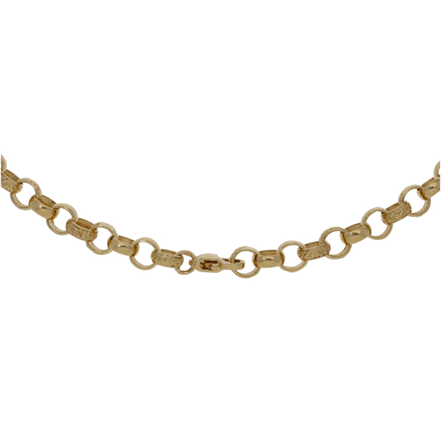 9ct Gold Belcher Chain 18"